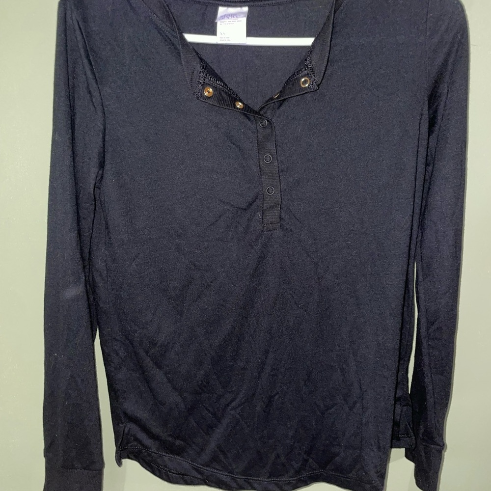 black, xs, long sleeve, soft, good quality